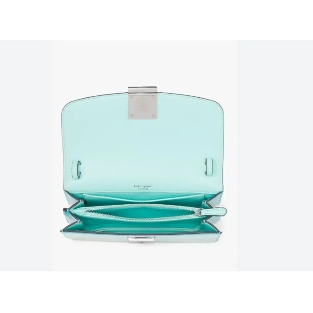 KATE SPADE NY Dakota patent leather small shoulder crossbody + Dust bag - MINT